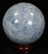 Polished Blue Calcite Sphere #32128-2